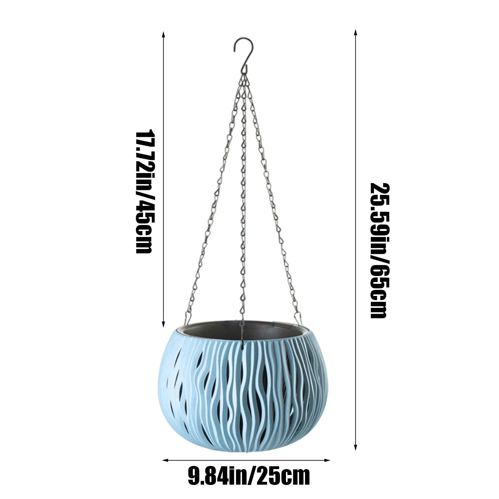 Terracotta Pots Qwtwty Hanging Rattan Hanging Basket Planter Water Barrier Designs No Rotten Rootss