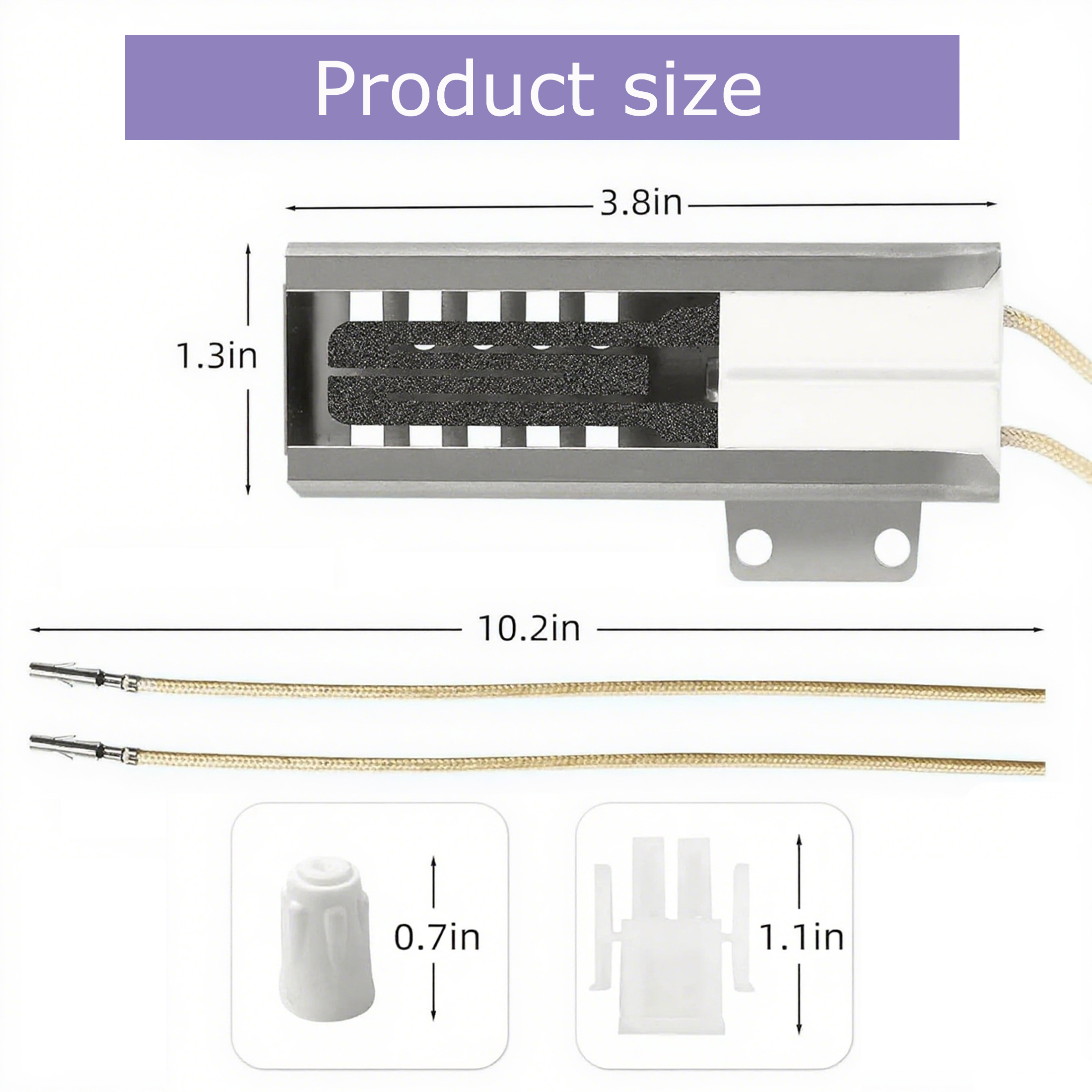 Gas Range Oven Igniter DG94-00520A for Samsung Oven Igniter DG94-01441A NX58H5600SS NX58F5500SS NX58H9500WS, Replaces 2692271 AP5577941 EAP4241428 PS4241428