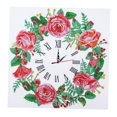 thumbnail image 1 of Reloj de pintura de diamante 5D, tamaño especial, manualidades especiales de , pintura de de imitación, , imagen d rojo Macarena reloj de pintura de diamante, 1 of 8