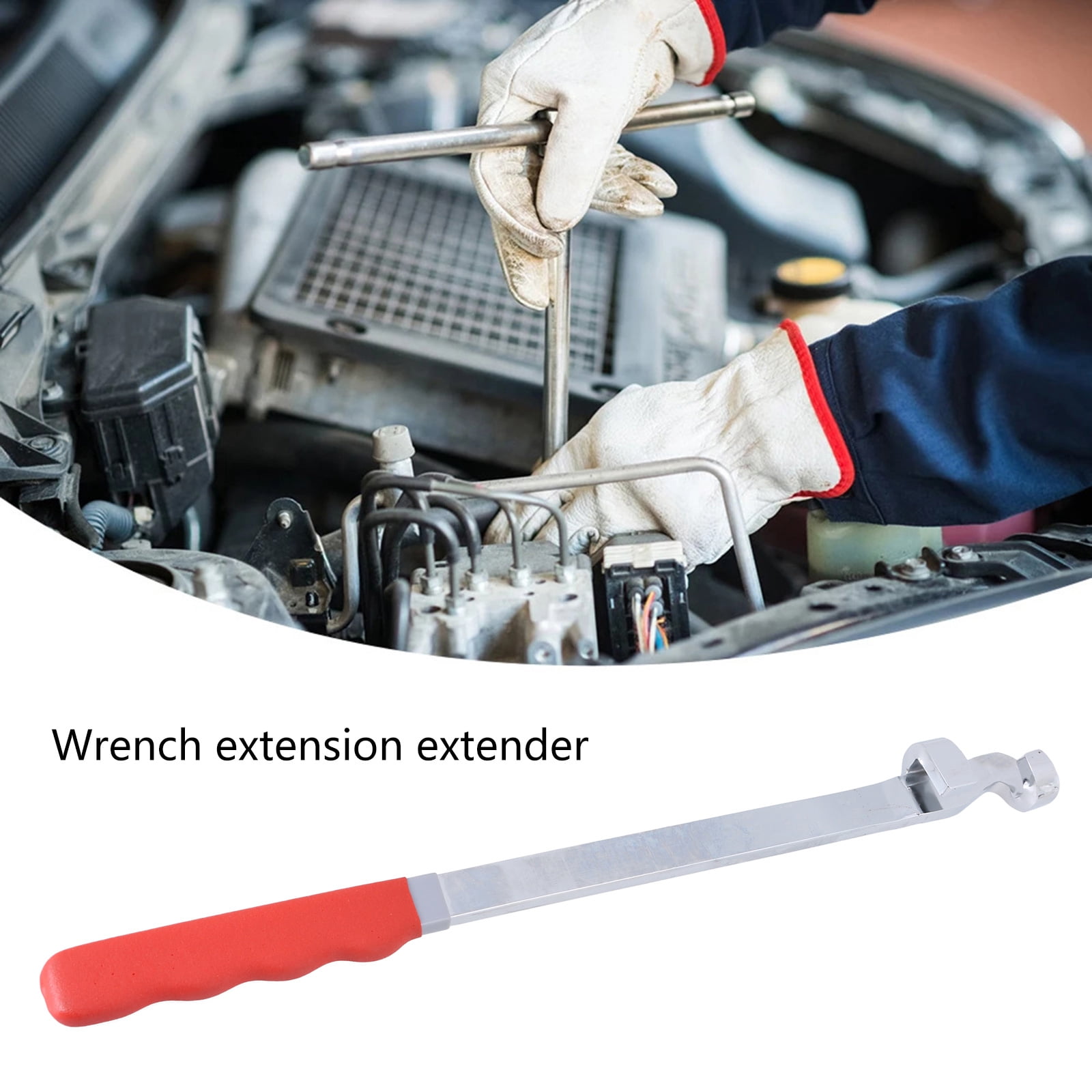Adjustable Wrench Spanner Extender Tool 389MM Extension Power Levers with Soft Comfortable Grip for Enhancing Leverages