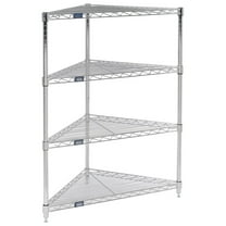 Nexel 796554 Nexel Corner Wire Shelving 24"W x 18"D x 54"H