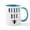 White/Blue Inside, variant on CafePress - Queen Bee - 11 oz Ceramic Mug - Novelty Coffee Tea Cup