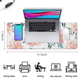 thumbnail image 5 of Pink Floret&nbsp;pad Mousewaterproofno Slip&nbsp;for Office Home Work GamingmousepadsRubber Base Mousepad with Stitched Edges 31.5x11.8inches, 5 of 7