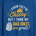 thumbnail image 3 of Instant Message - Cheesy Dad Jokes Grate  - Men's Long Sleeve T-Shirt, 3 of 6
