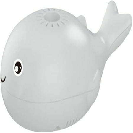 

USB Accompany Charging Whale Bladeless Fan Toy Bathroom Cute Safe Interesting Bath Toys Summer Whale Floating Ball Portable Hand Held Fan for Baby White