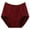 Wine, variant on Womens Briefs Underwear Plus Size Solid Plus Size Underwear High Waist Leak Proof Cotton Crotch Shorts Underwear Panties