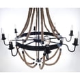thumbnail image 2 of Large Rope Pendant Lamp - 8 Bulbs, 2 of 5