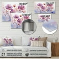 thumbnail image 4 of Designart "Purple delicate Blooms I" Abstract Botanicals Metal Wall Art, 4 of 5