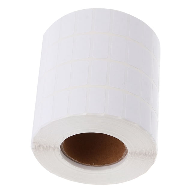 KAKOWELY 1 Rouleau Autocollant Numéro Papier Blanc Inscriptible pour Boîte de Rangement