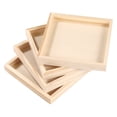 thumbnail image 1 of 4Pcs Khaki Wooden Puzzle Sorting Tray for Children and Storage, 1 of 8