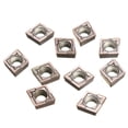 thumbnail image 1 of Shisuyan Deformation Resistance Metal Ceramic Insert Silver 10Pcs 1X0.8X0.2In, 1 of 8