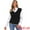 Black, variant on DARING DIVA V Neck Sweater Vest Fall Winter Pullover Tops S White