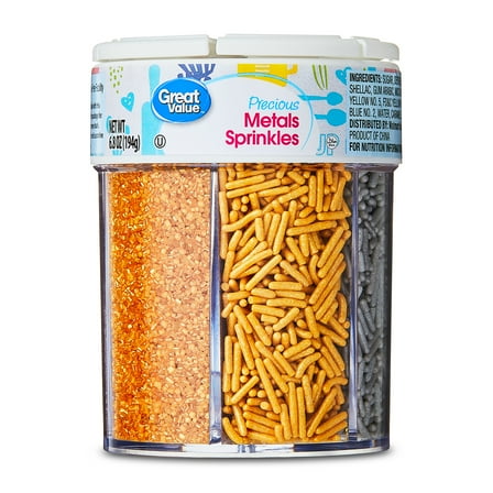 Great Value 6-Cell Precious Metals Sprinkles, 6.8 oz