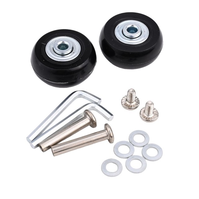 Bgsha 2pcs Luggage Suitcase Replacement Wheels Roller Skate Wheel Repair Kit