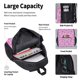 thumbnail image 4 of Easygdp Pink Donuts Mochila para Niños y Niñas con Set de Caja de Almuerzo y Estuche para Lápices 3 en 1, Mochila Escolar Estampada para Adolescentes, 4 of 7