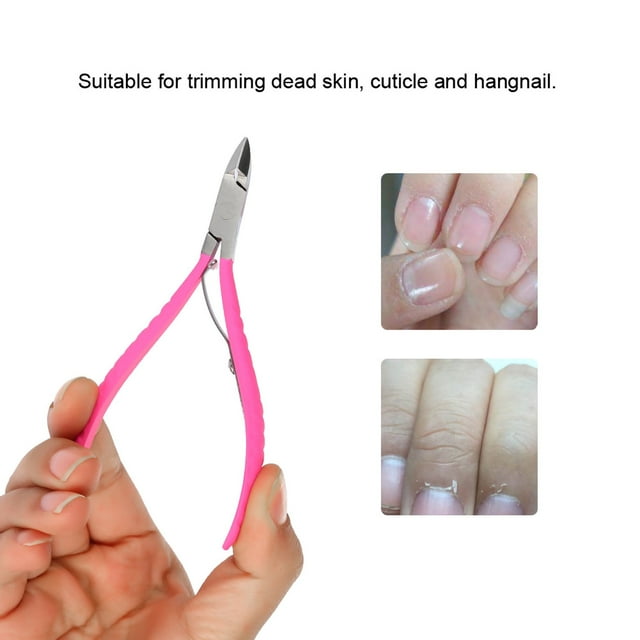 Stainless Steel Nail Cuticle Nipper Clipper, and Durable for Easy Nail Cutting, Suitable for Dead Skin and Cuticle Trimming, Portable and Lightweight