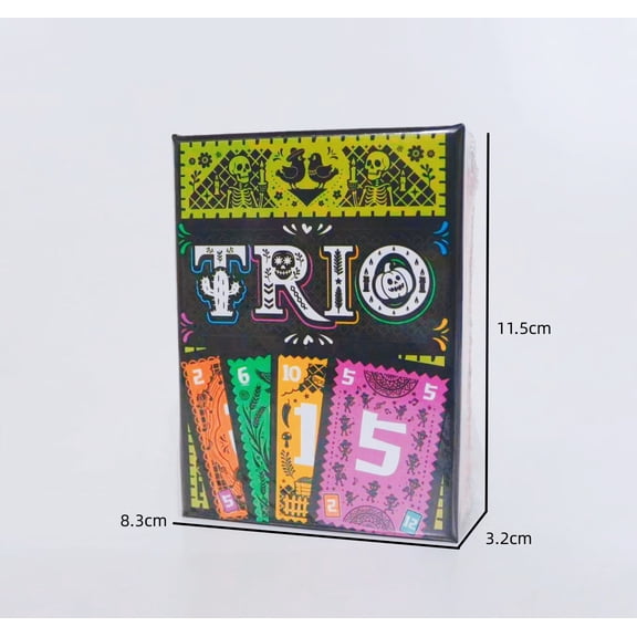 TRIO Strategy Board Game | 3-6 Players | 15 Minutes Playing Time . Family Game Nights , Perfect for Party Game