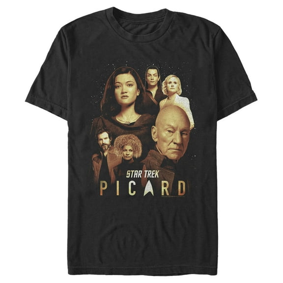 Men's Star Trek: Picard Group Photo  Graphic Tee Black Large