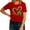 Red, variant on Busydd St. Patrick's Day T Shirts for Women Trendy Round Neck Graphic Summer Tops Casual Short Sleeve Summer Tops