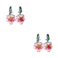 thumbnail image 3 of tredstone Gift Choice Exquisite Handmade Enamel Drop Earrings In Silver Premium Silver Earrings For Women 2Set, 3 of 6
