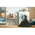 thumbnail image 2 of Ahgly Company Machine Washable Indoor Round Contemporary Western Charcoal Gray Area Rugs, 8' Round, 2 of 7
