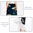 thumbnail image 2 of Bee Stylish Chiffon Beach Skirt Summer Dress with Polyester Straps, 2 of 6