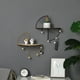 thumbnail image 3 of Estante de pared redondo simple Estante de arte de pared geométrico multifuncional Estantes de almacenamiento de pared para dormitorio en casa, 3 of 10