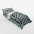 thumbnail image 3 of Ambesonne Forest Bedding Set 4 Pcs, Birch Tree Silhouettes, Queen, Pale Blue Maroon Cream, 3 of 3