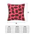 thumbnail image 2 of Throw Pillow Covers, Chocolate Print Pink Soft Square Pillow Cases with Invisible Zipper for Couch Bed Sofa, Farmhouse Fall Home Decor 18"x18", 2 of 7