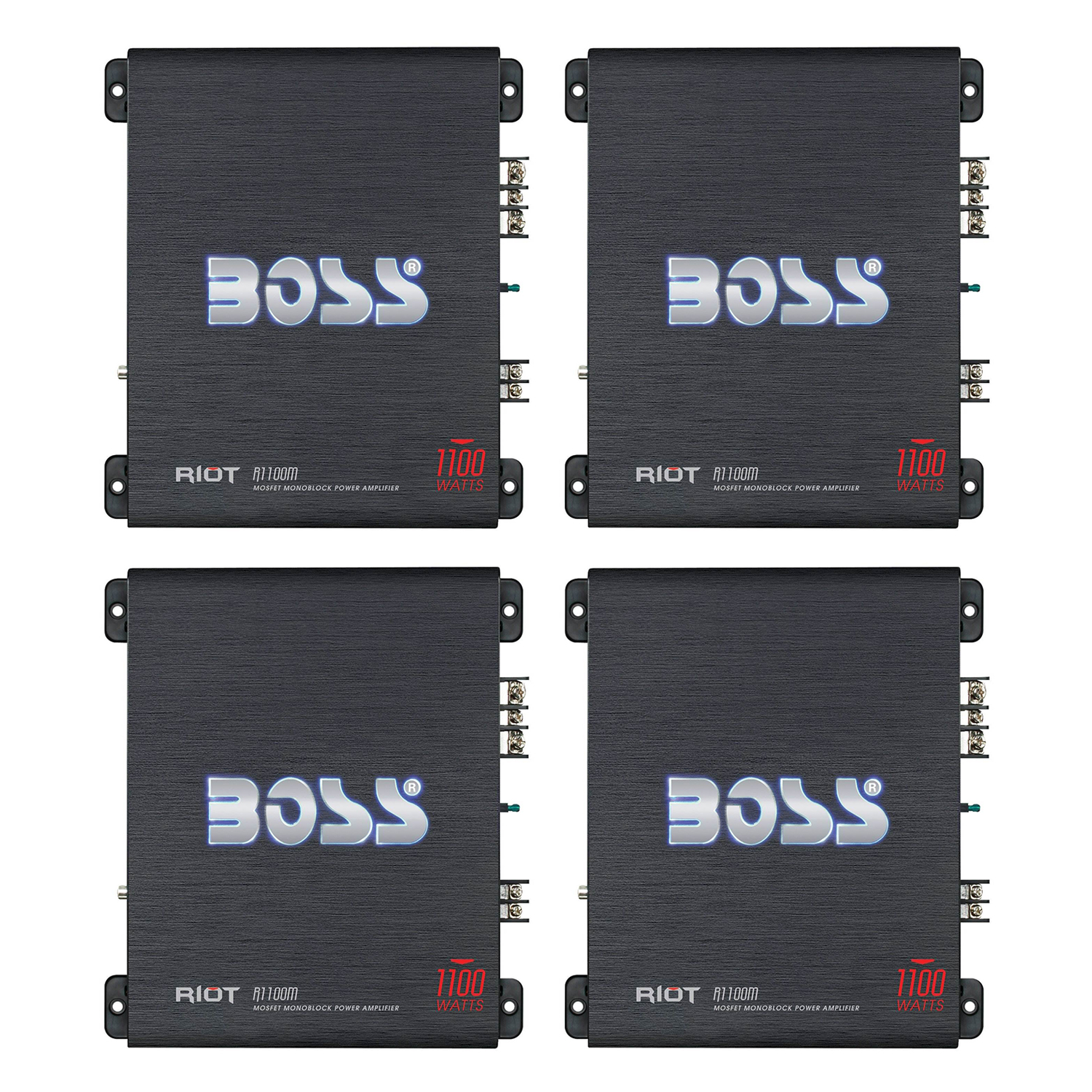 Boss Audio Riot 1100Watt Monoblock MOSFET Class A/B Amplifier & Remote