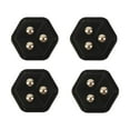 thumbnail image 4 of 4 Ruedas de Pasta, Polea Giratoria Adhesiva, Accesorio de Base Móvil, Rotación Multifuncional de 360 degree, Ruedas Giratorias Silenciosas, Rodillos para Co Negro Sunnimix Rodillos giratorios, 4 of 8