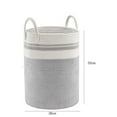 thumbnail image 3 of Floleo Cotton Rope Storage Basket, Woven Laundry Basket, Large Capacity Clothes Basket, Hand Folding Organizer, Durable Home Decor - Perfect for Toys, Blankets, and More, 3 of 5