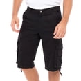 thumbnail image 2 of Notus Men's 100% Cotton Twill Cargo Shorts - Six Pockets, Comfortable & Durable Summer Wear Black 38, 2 of 7