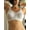 White, variant on Women's Carnival 620 Full Figure Camisole Shoulder Soft Cup Bra (Champagne 38DD)