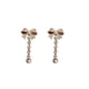 thumbnail image 4 of Sonducket 1 par de pendientes reutilizables con lazo de perla encantadora para mujer, gota para la oreja, aniversario de boda, joyería de graduación, Oro 5piezas Sonducket CBP221745, 4 of 6