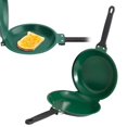 thumbnail image 4 of Double Pan The Maker – Ceramic Nonstick Copper Easy To Flip Pancake Griddle For Pancakes Omelette Maker Frittata Maker & More!, 4 of 9