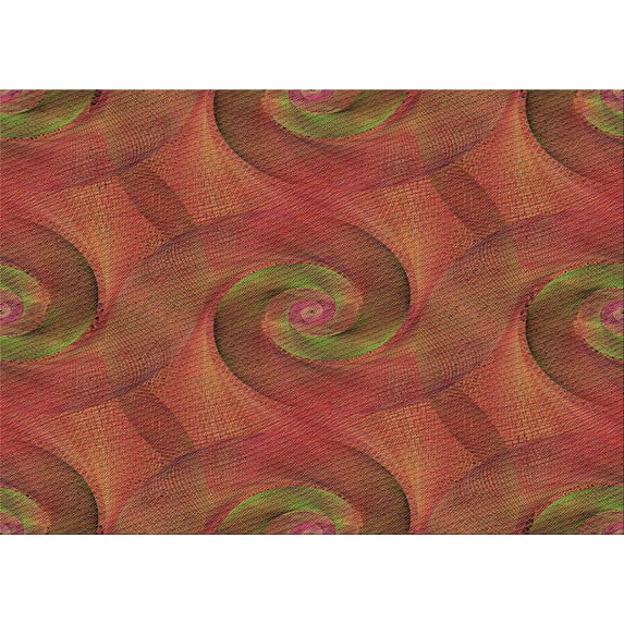 Ahgly Company Machine Washable Indoor Rectangle Transitional Red Area Rugs, 4' x 6'