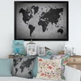 thumbnail image 3 of Designart 'Ancient World Map IX' Vintage Framed Art Print, 3 of 4