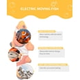 thumbnail image 2 of Juguetes para gatos, juguetes eléctricos realistas con hierba gatera para peces, juguetes interactivos de felpa para gatos, juguete para gatos y gatitos, 2 of 7