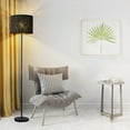 thumbnail image 4 of NATYSWAN Black Lampshades Set of 2, Drum with Hollow-Carved Design, 12.7" x 12.7" x 10 Inches for Table Lamp, Floor Lamp, Pendant Light, Lamp Shade Harp Holder Included, 4 of 9