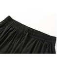 thumbnail image 5 of CONZONE Womens Silk Capri Pants Straight Leg Drawstring Elastic Waist Joggers With Zipper Pockets Realxed Fit Breathable Summer Pants For Women, 5 of 7