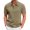 Khaki, variant on Men's Waffle Knit Short Sleeve Golf Shirts Quick Dry Moisture Wicking Athletic Tennis T Shirt 3 Button Classic Fit Business Casual Collared Tops Father's Day Gift