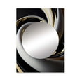 thumbnail image 2 of Designart "Elegant Gold, Black, and White Stained Glass III" Modern Mirror Wall Decor - Modern Gold Abstract Mirror Wall Art For Bathroom - 40" x 30" Inch, 2 of 5
