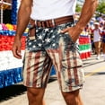 thumbnail image 2 of CONZONE Independence Day Mens Cargo Shorts Patriotic 4Th Of July Shorts For Men Casual Usa Flag Graphic Lightweight Shorts With Pockets, 2 of 5