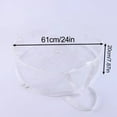 thumbnail image 3 of SMKE 2Pc Transparent Christmas Wreath Storage Bag,Pvc Christmas Garland Organizer,Durable Holiday Wreath Container,Round-Shaped Xmas Decor Storage Bag,Lightweight Festive Wreath Holder 24", 3 of 5