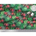 thumbnail image 3 of Soimoi Cotton Duck Fabric Tropical Leaves & Flamingo Bird Printed Fabric 1 Yard 42 Inch Wide, 3 of 3