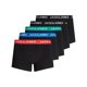 thumbnail image 1 of Jack & Jones Calzoncillos para hombre, paquete de 5 - JACHUEY TRUNKS, algodón elástico Rot/Blau/Petrol/Schwarz M (Medium), 1 of 7