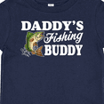 thumbnail image 4 of Inktastic Daddy's Fishing Buddy with White Text Boys Baby T-Shirt, 4 of 5