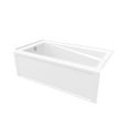 thumbnail image 4 of Maax 105519-L-001 Exhibit Ifs 60" Three Wall Alcove Acrylic Soaking Tub - White, 4 of 6