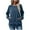 #051 Blue, variant on Felirenzacia Women's Sweatshirt with Side Pockets, Hatless Round Neck Solid Color Raglan Casual Loose Pullover Top, S-XL
